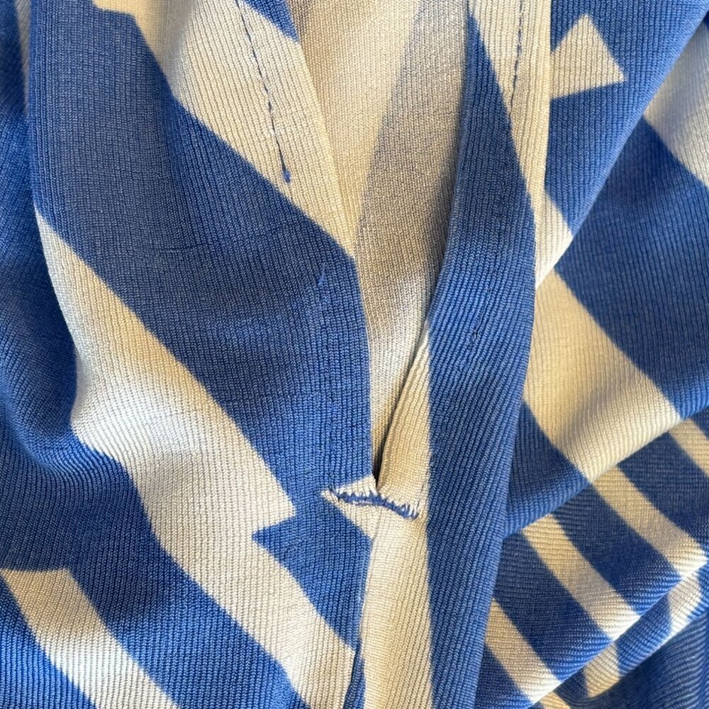 Chicos Size 0 Travelers Maxi Dress Blue White Striped Sleeveless Womens 4 Small - Picture 10 of 12